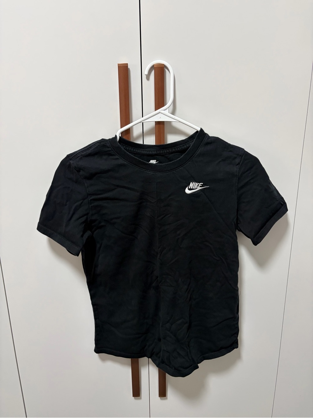 Nike Black Kids Short Sleeve Swoosh Tee